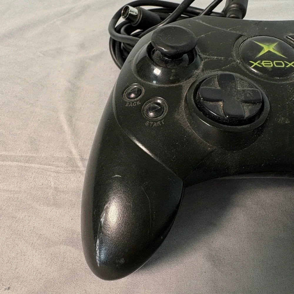 Microsoft Xbox Controller S Original OEM Wired Gamepad Black X08-69873